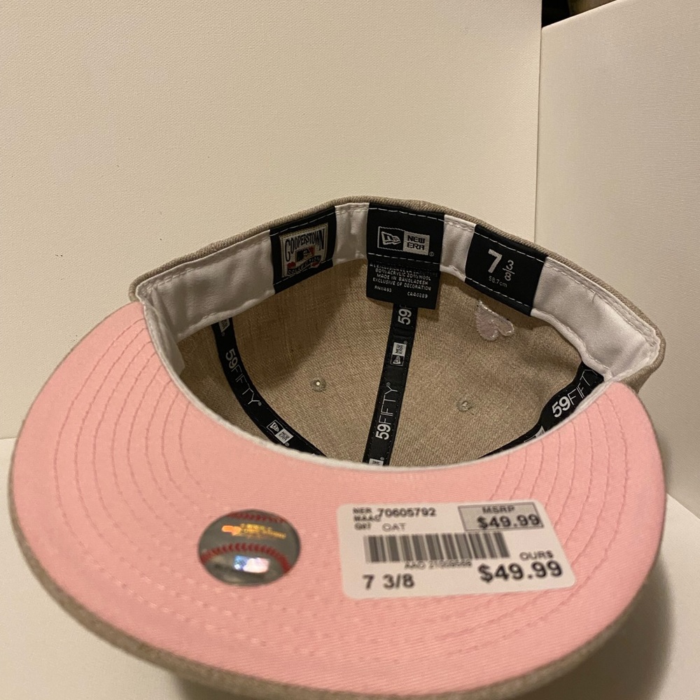 7 3/8 New York Yankees fitted Oak colored - Picture 4 of 4